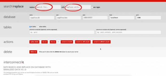 Zoeken en vervangen WordPress database