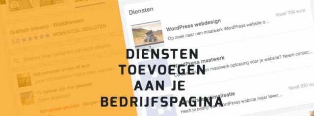 diensten toevoegen facebook bedrijfspagina 1