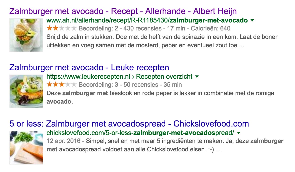 Recipe Google Structured Data