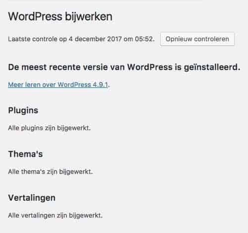 Alles up-to-date