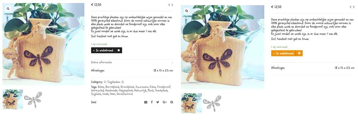 Optimalisatie product pagina