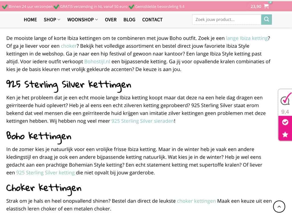 Categorie omschrijving WooCommerce