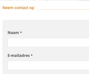 Gravity Forms zonder titel