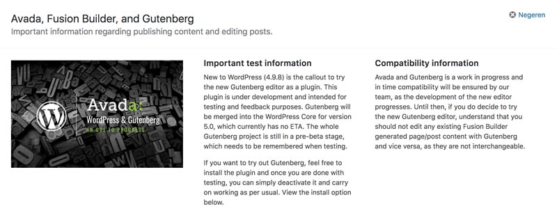 Avada Gutenberg