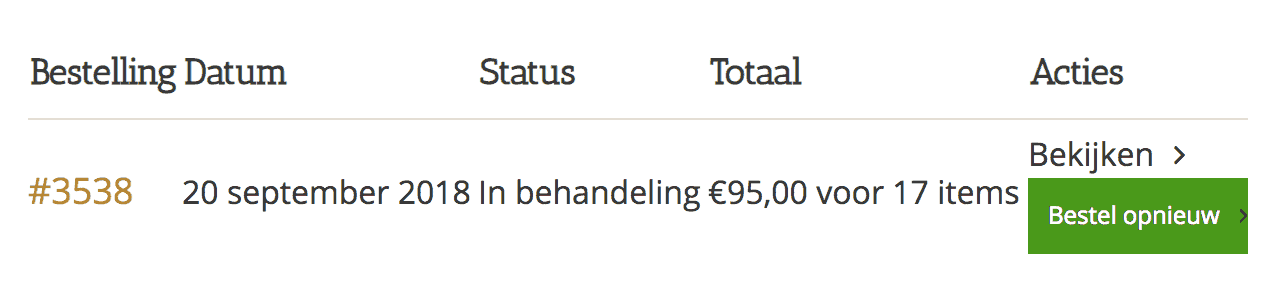 Re-order WooCommerce