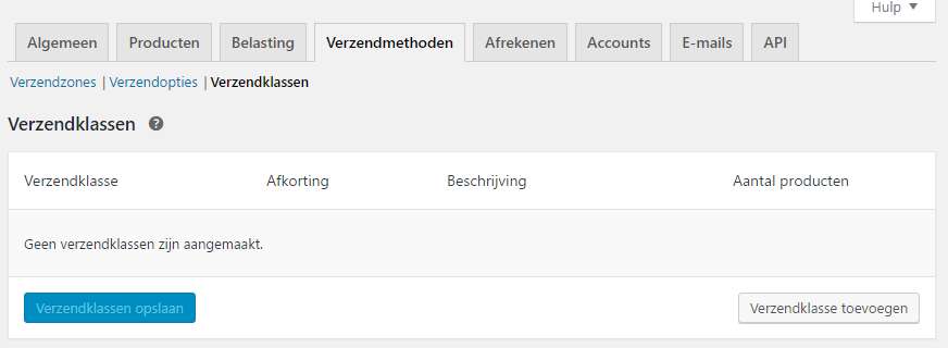 Verzendkosten instellen in WooCommerce