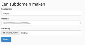 Subdomein cPanel