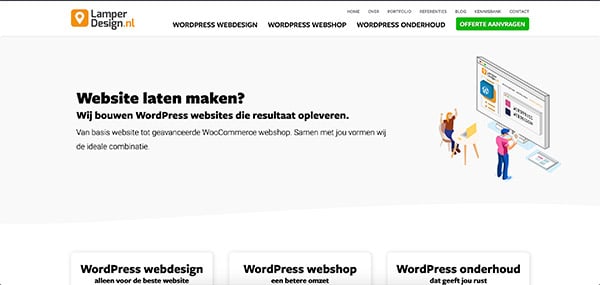Website Structuur homepage