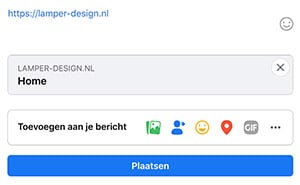 Facebook afbeelding bij delen toont niet