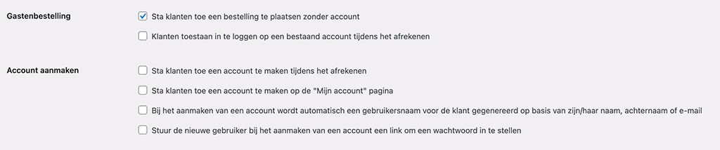Gebruikersnaam WooCommerce
