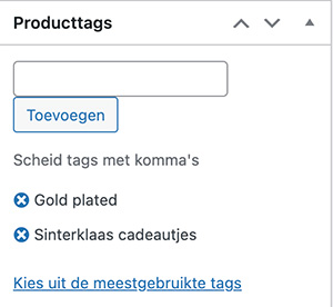 Producttags WooCommerce