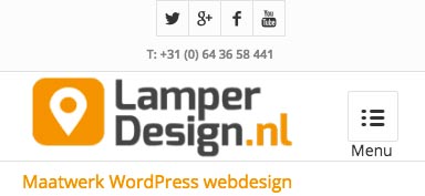 Tekst onder toggle mobiel Enfold