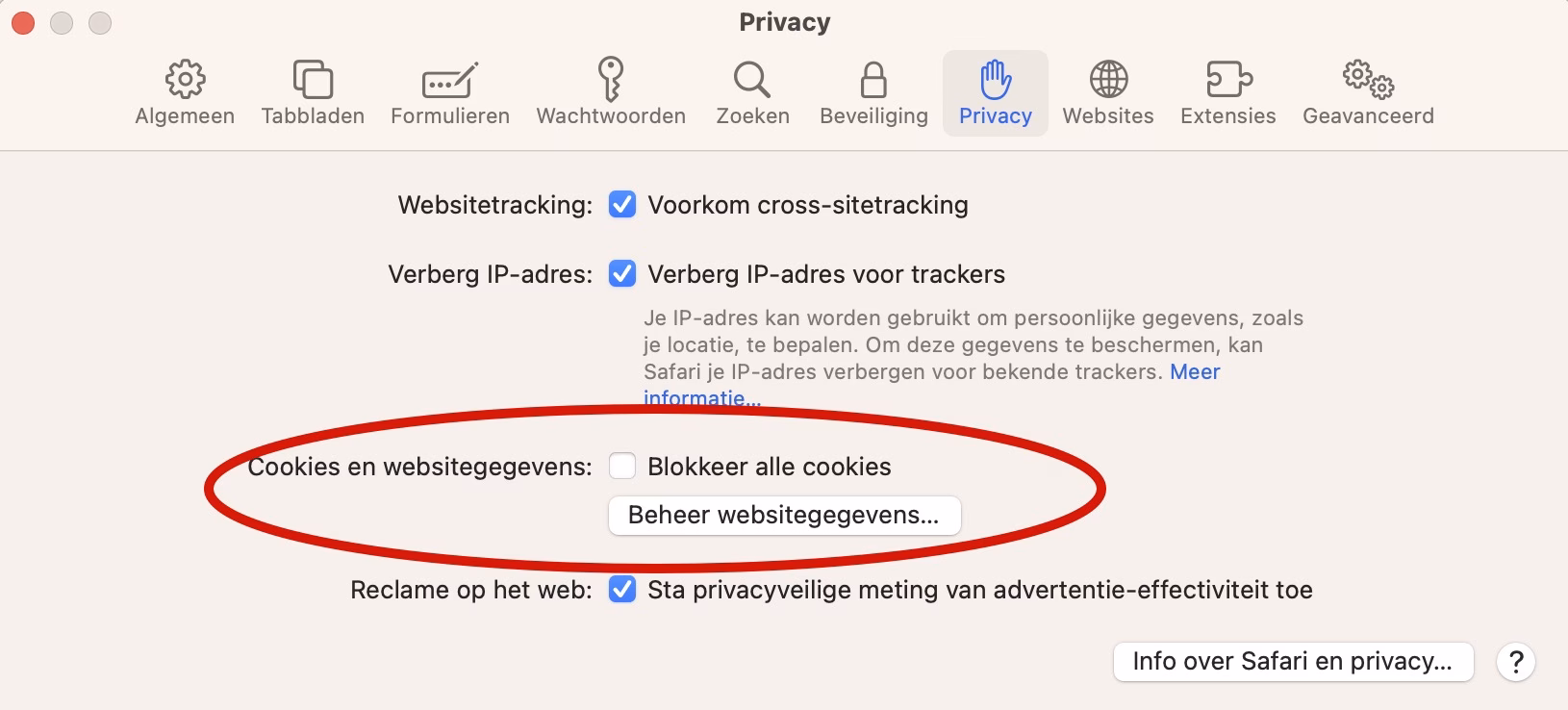 Browsercache Safari legen