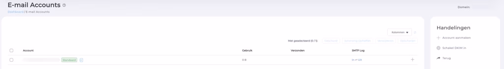 E-mailbeheer directadmin