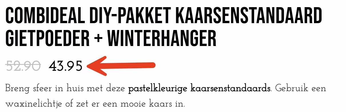 Reguliere prijs