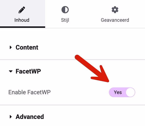 FacetWP Elementor