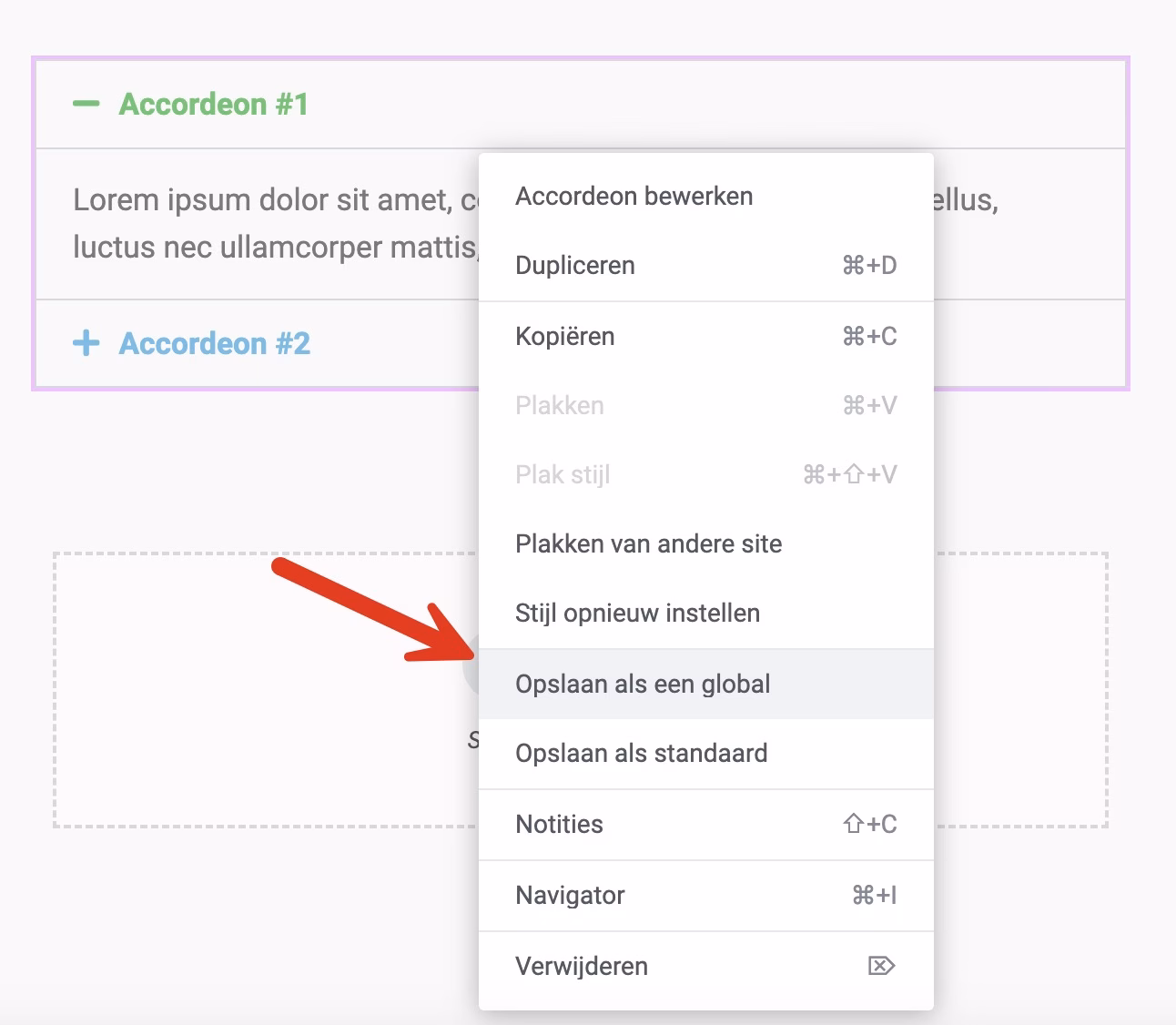 Global Widget Elementor