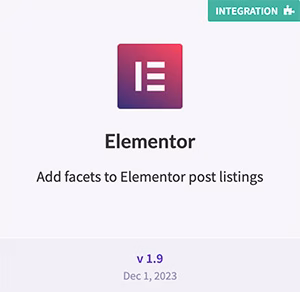 FacetWP elementor